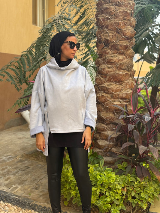 Drape Turtleneck Top