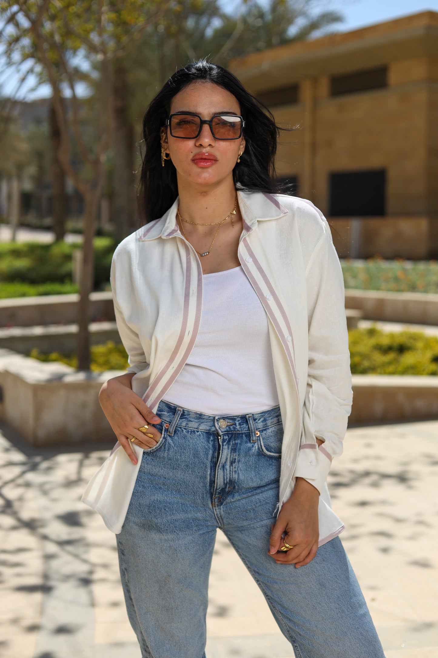Lavender Linen Shirt