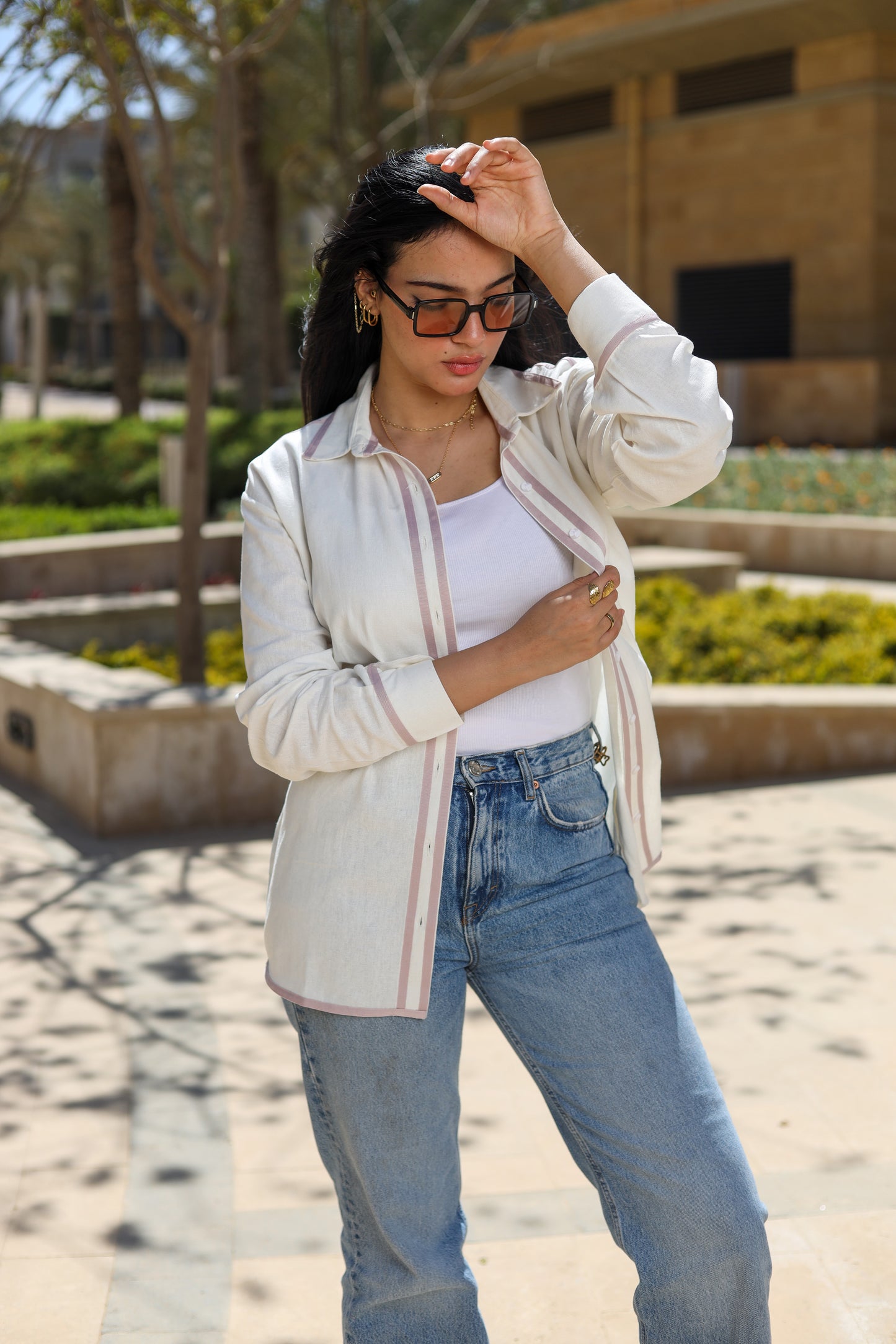 Lavender Linen Shirt