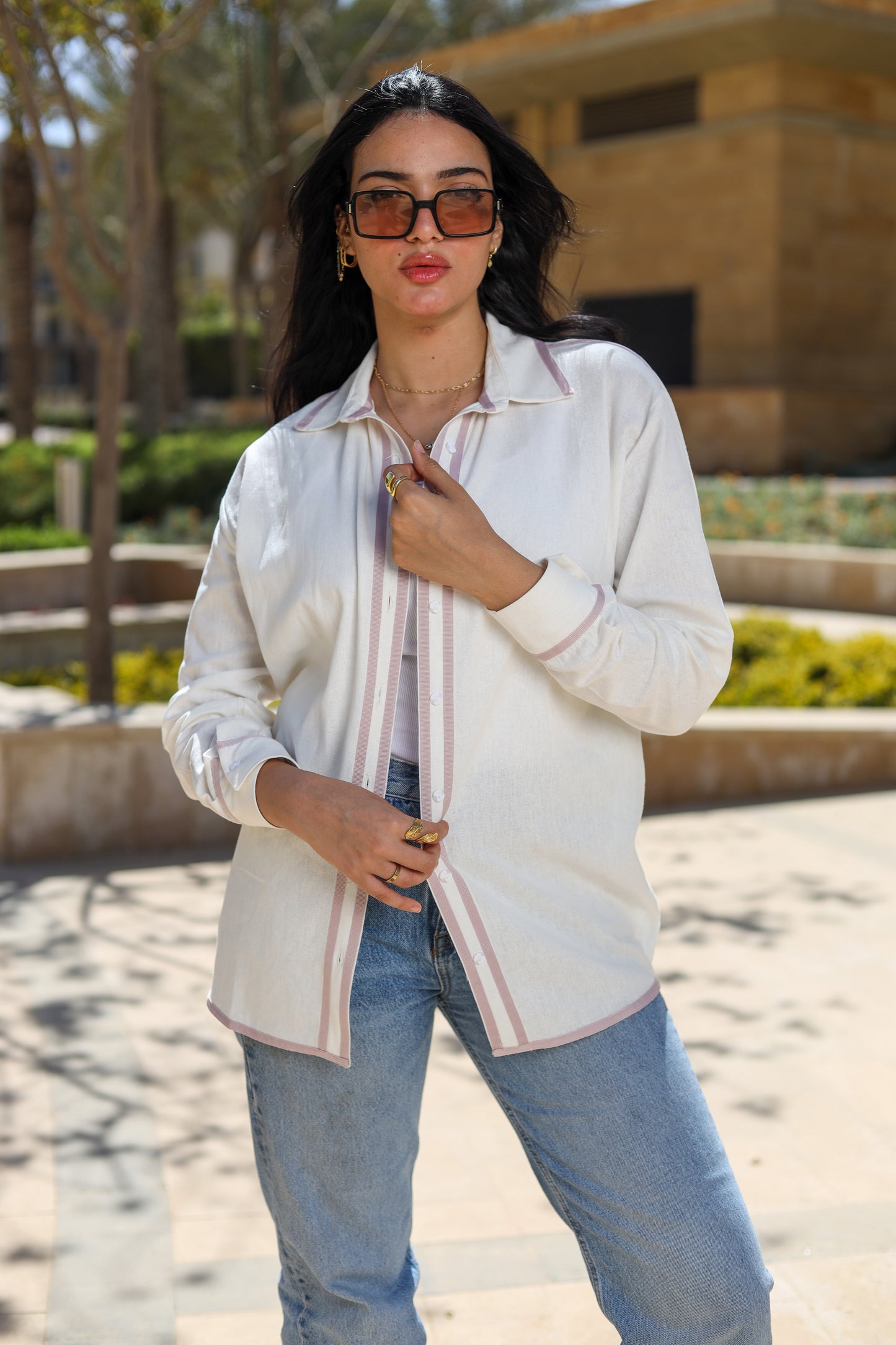 Lavender Linen Shirt
