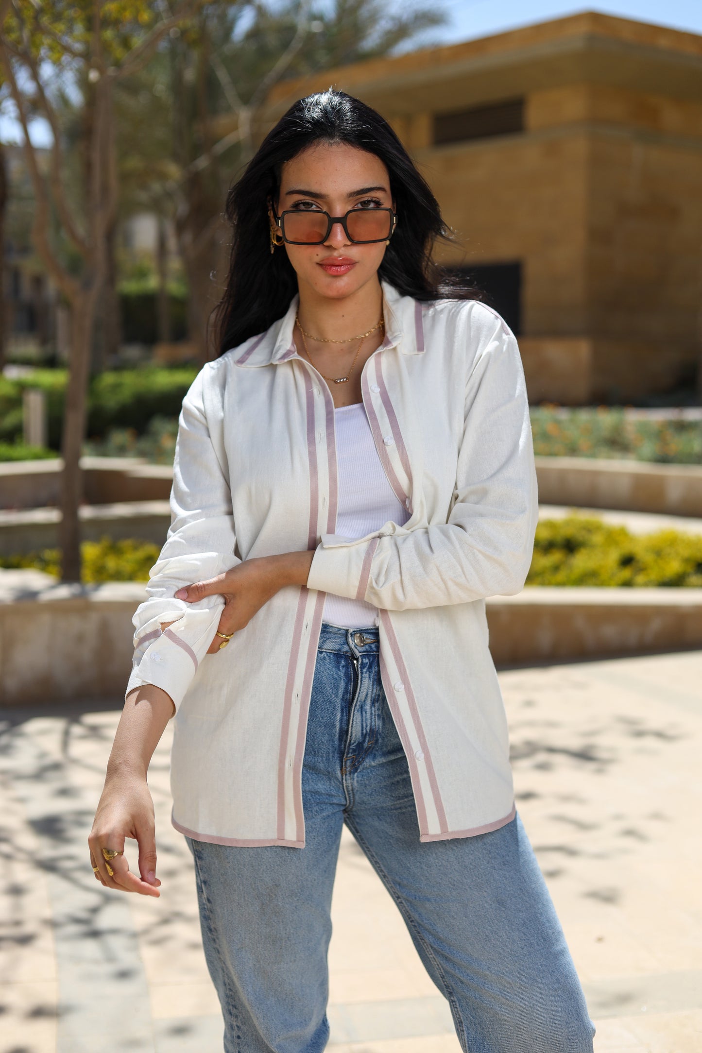 Lavender Linen Shirt