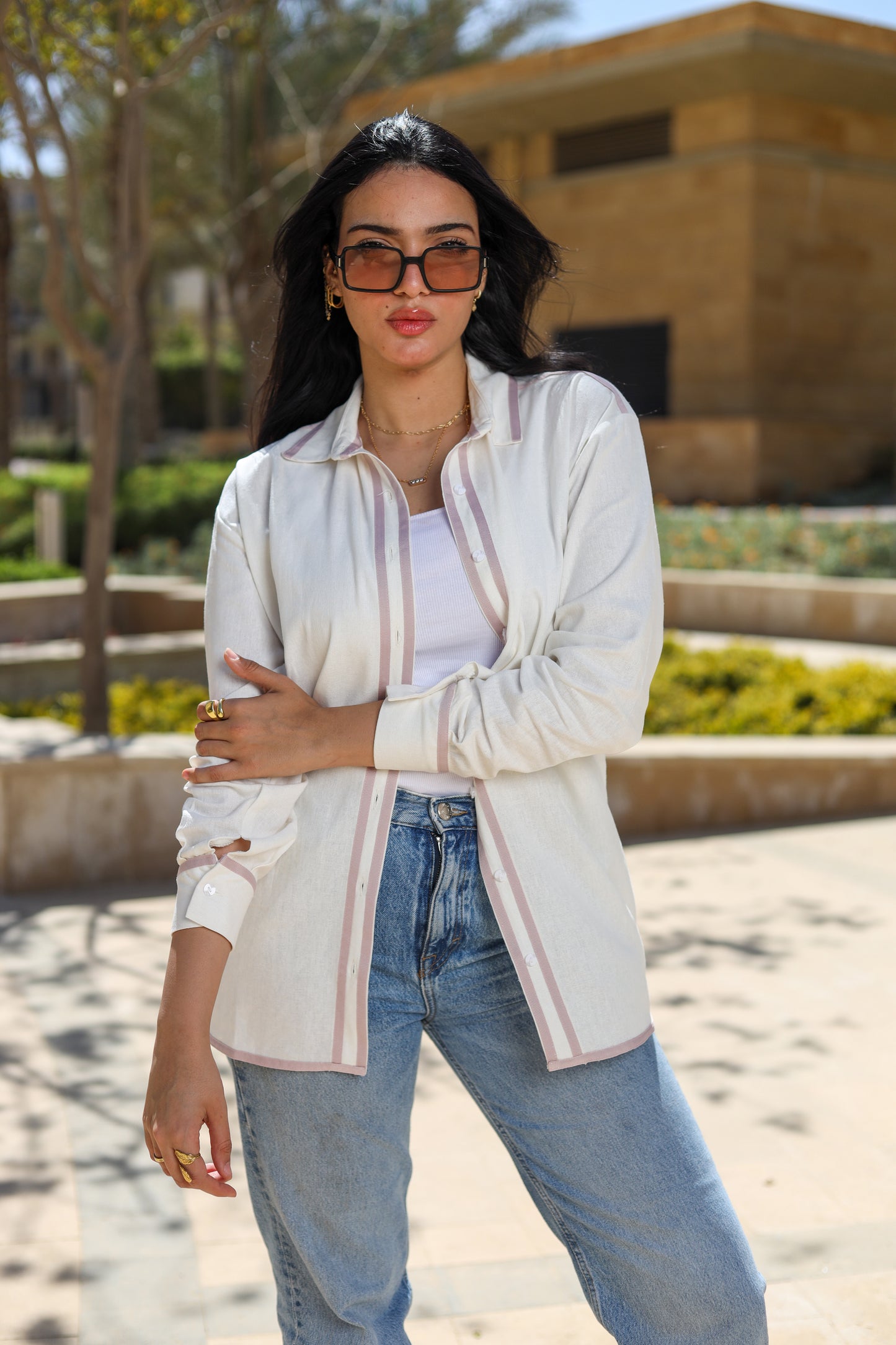 Lavender Linen Shirt