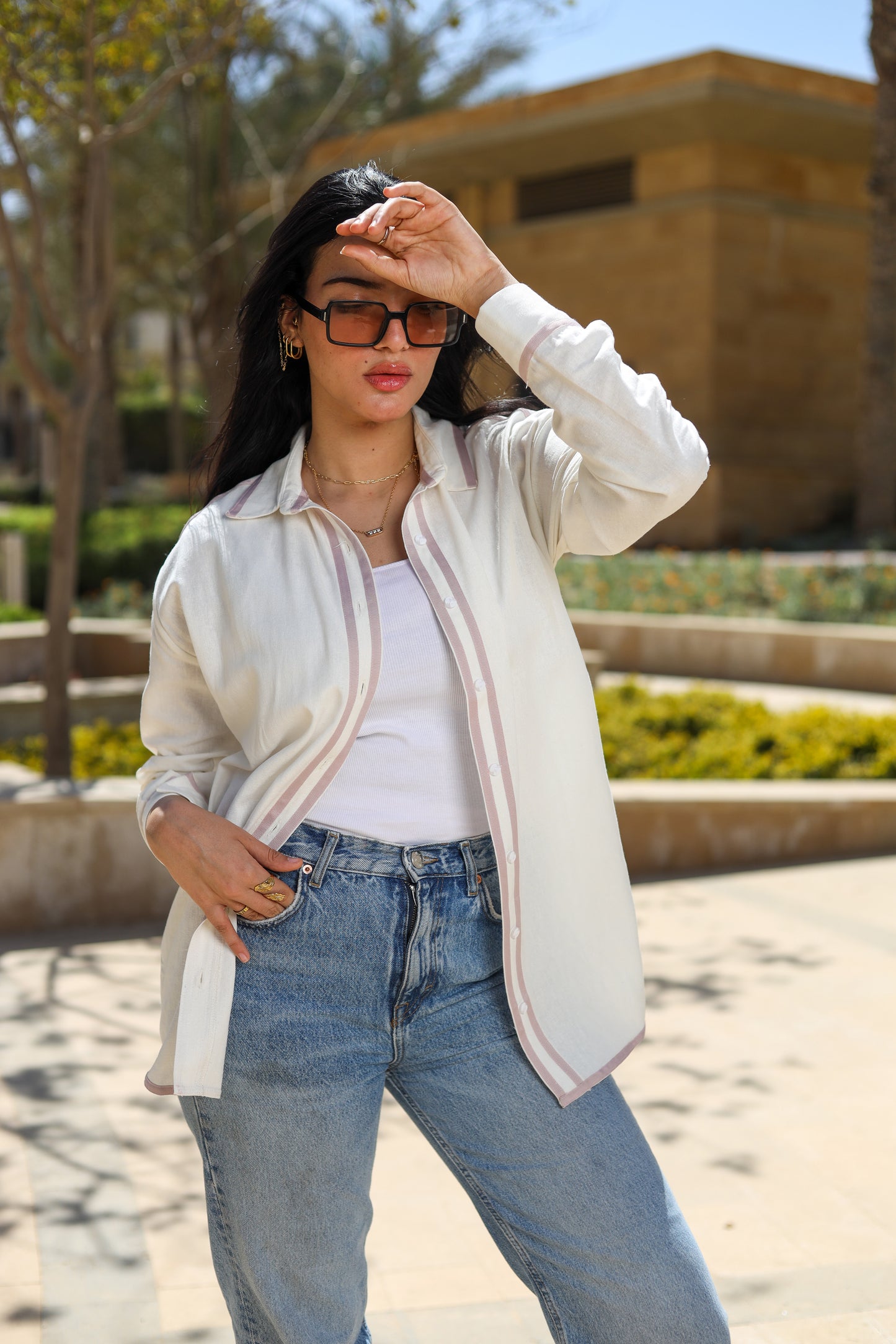 Lavender Linen Shirt