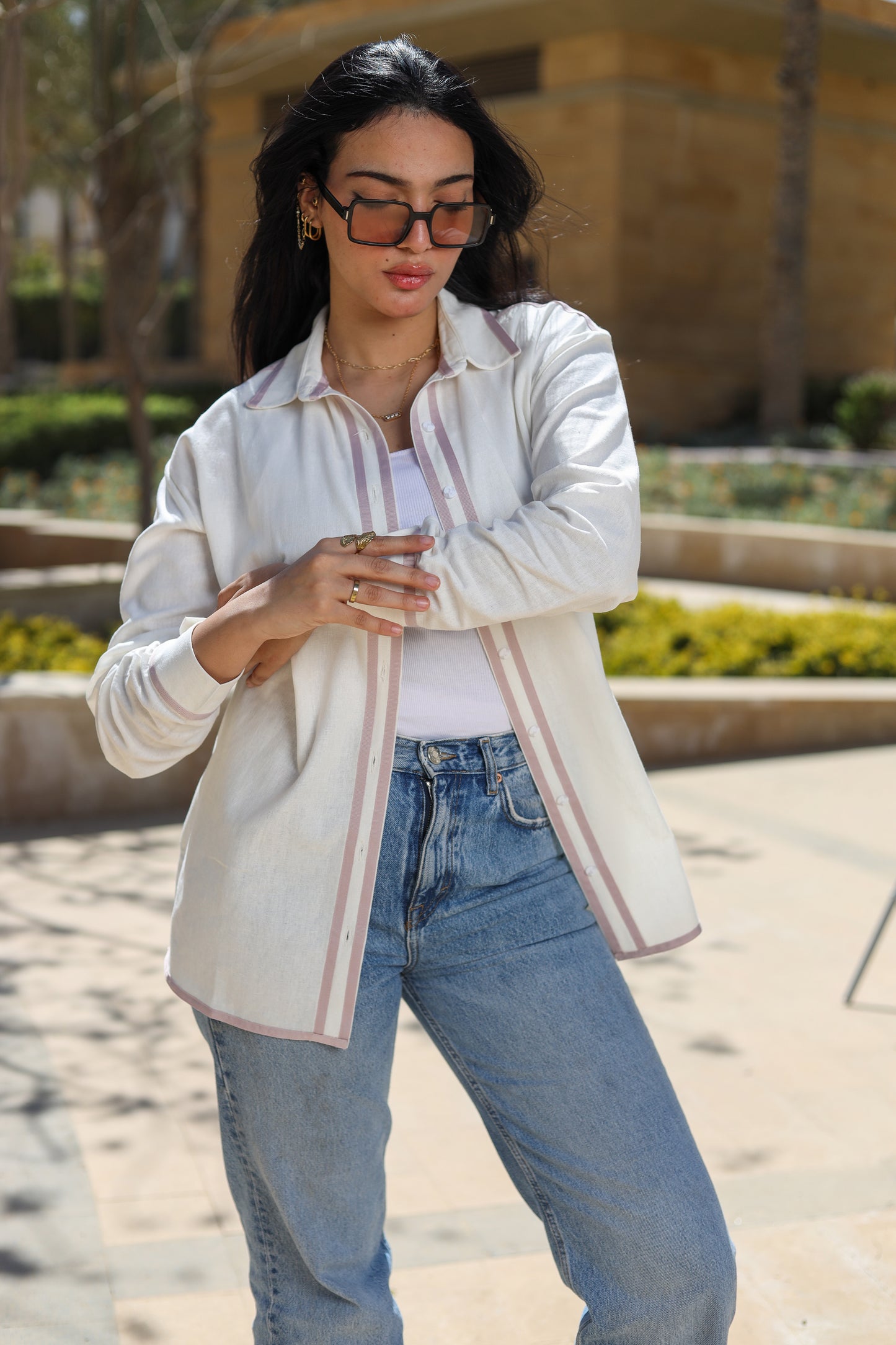 Lavender Linen Shirt