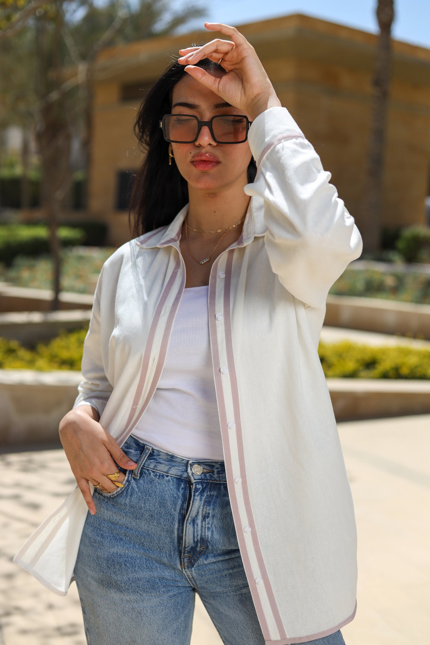 Lavender Linen Shirt