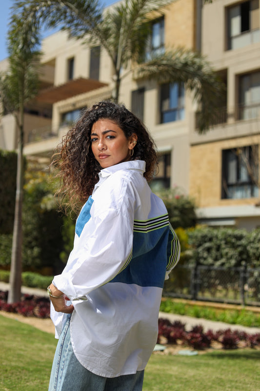 Urban Edge Patchwork Shirt