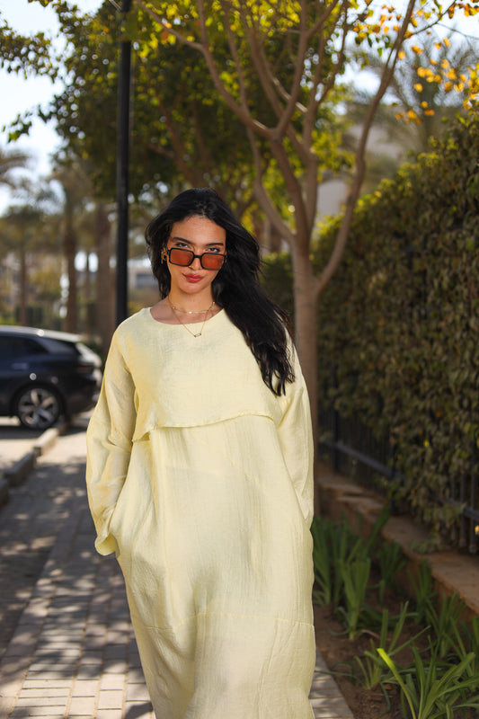 Buttery Yellow Blush Serenity Dress