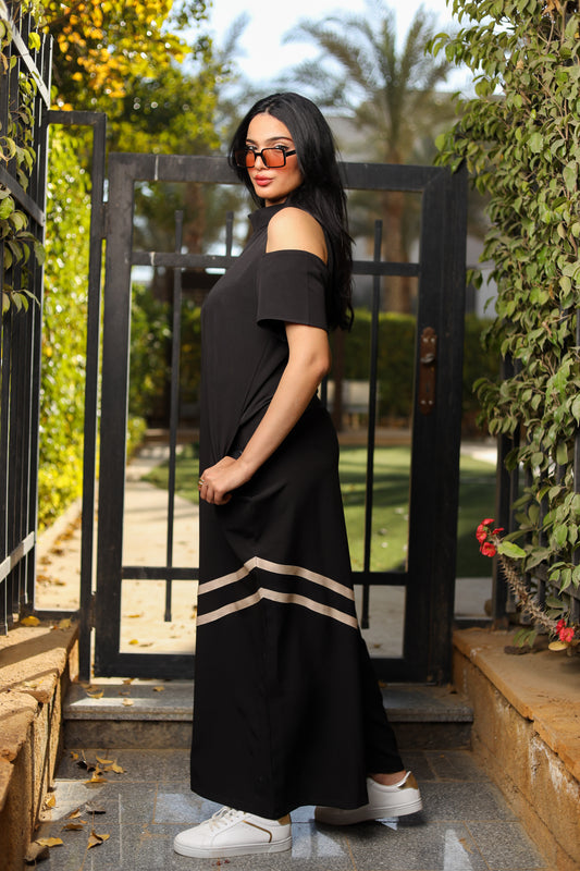 Black Flow Motion Jumpsuit