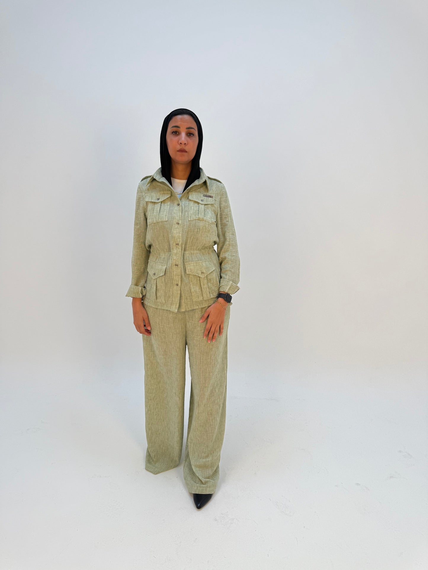 Olive Linen Grace
