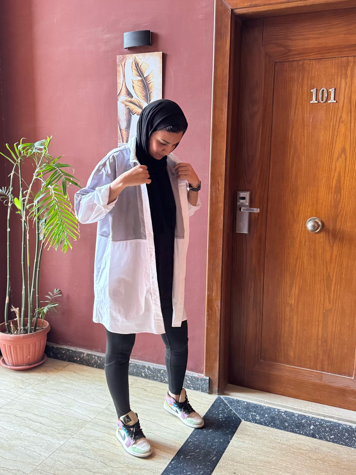 Silver Duo-Tone Statement Shirt