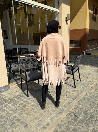 “Fringe Edge Fall Cape”