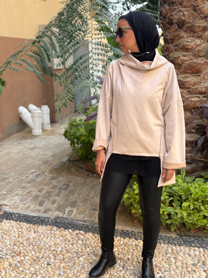 Drape Turtleneck Top