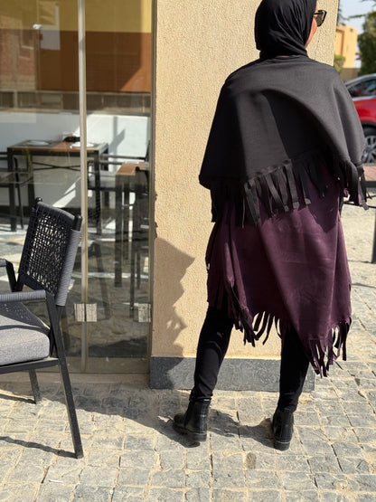 “Fringe Edge Fall Cape”