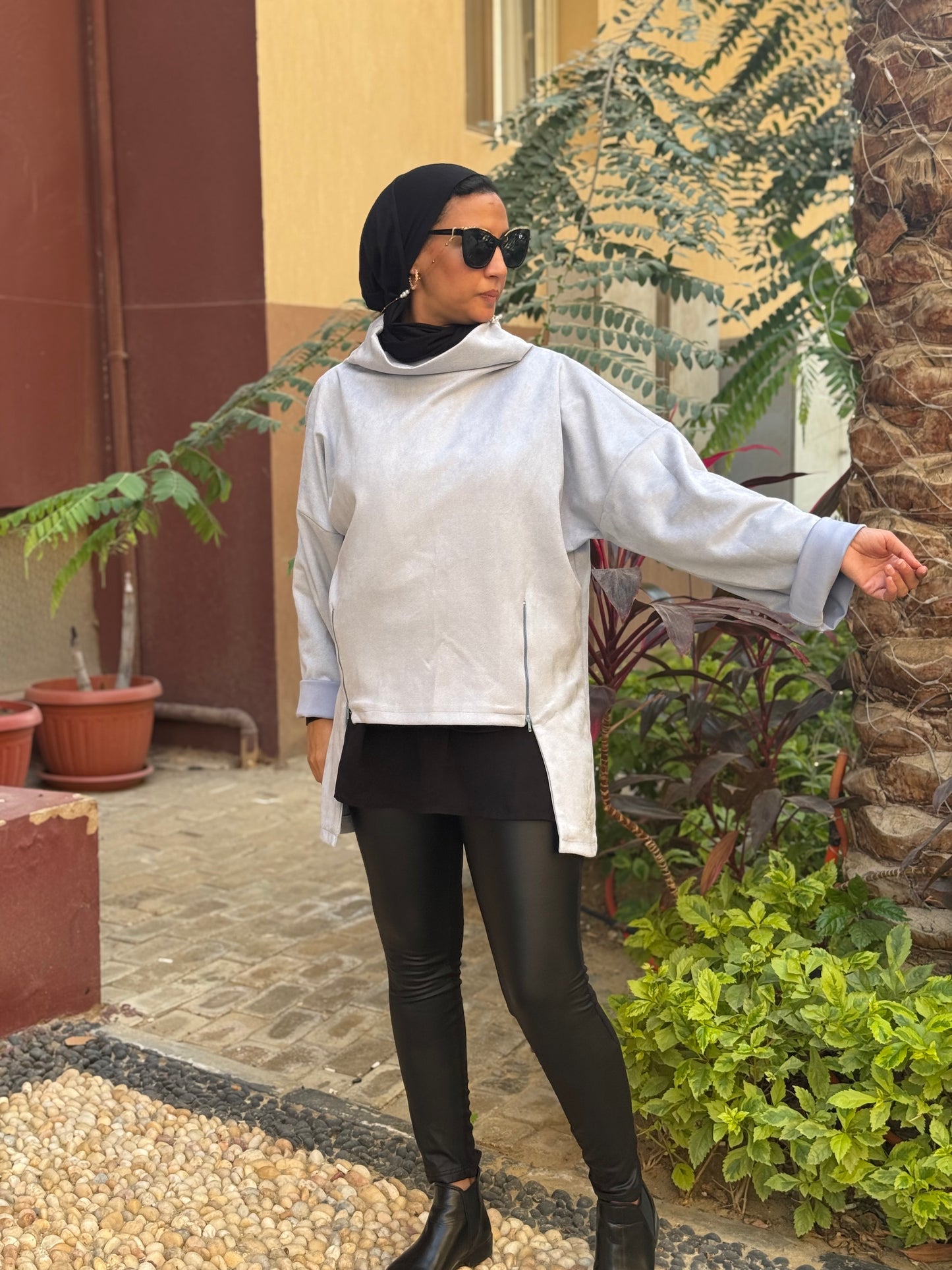 Drape Turtleneck Top
