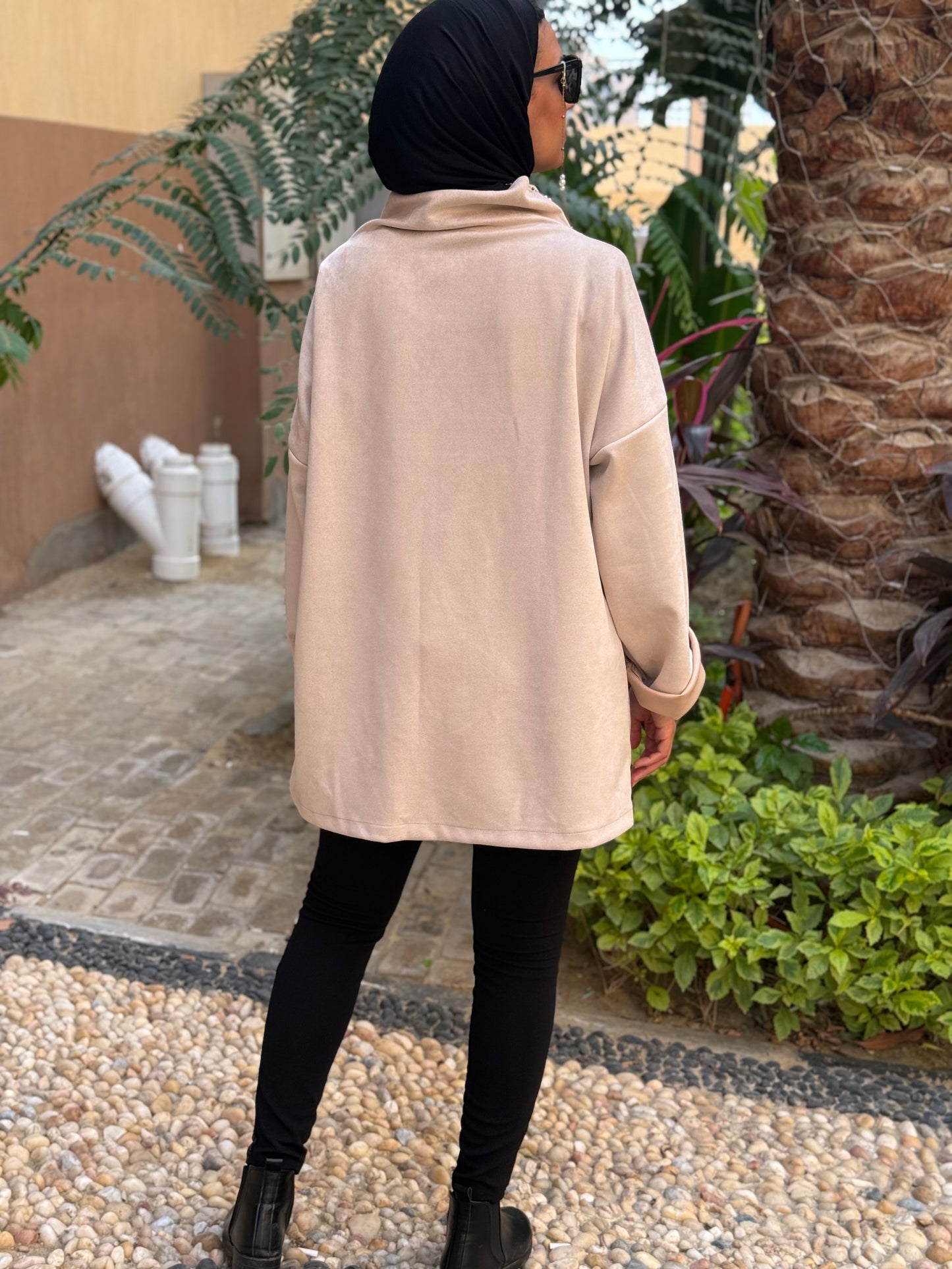 Drape Turtleneck Top