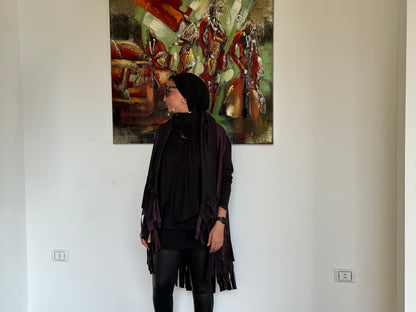 “Fringe Edge Fall Cape”