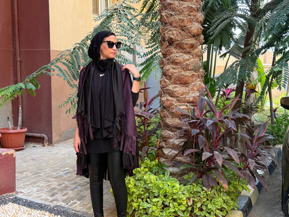 “Fringe Edge Fall Cape”