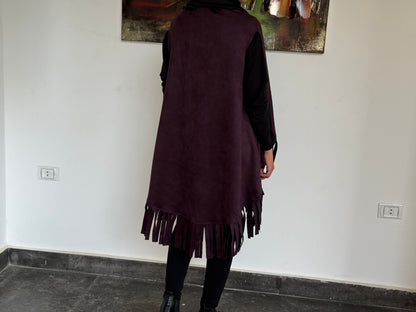 “Fringe Edge Fall Cape”