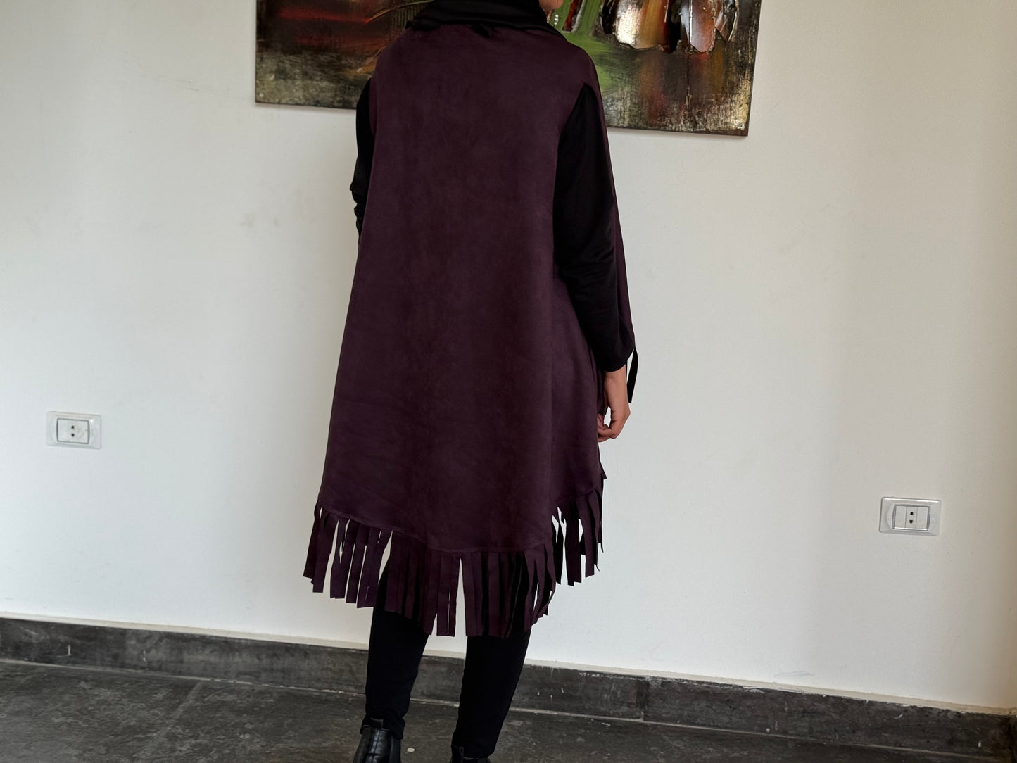 “Fringe Edge Fall Cape”