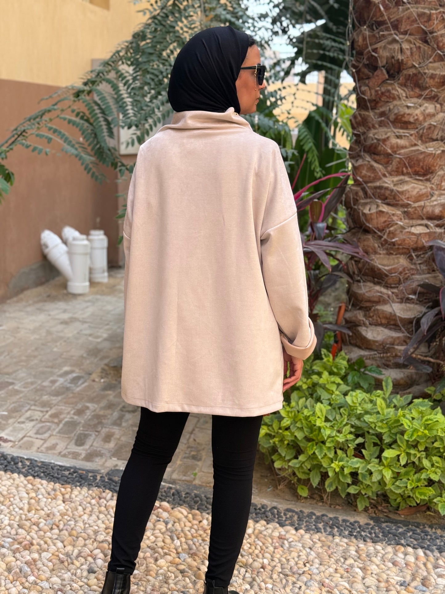 Drape Turtleneck Top