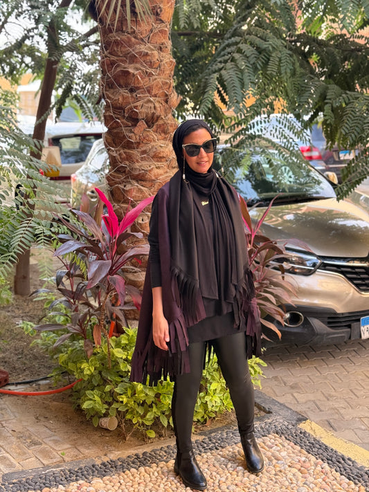 “Fringe Edge Fall Cape”