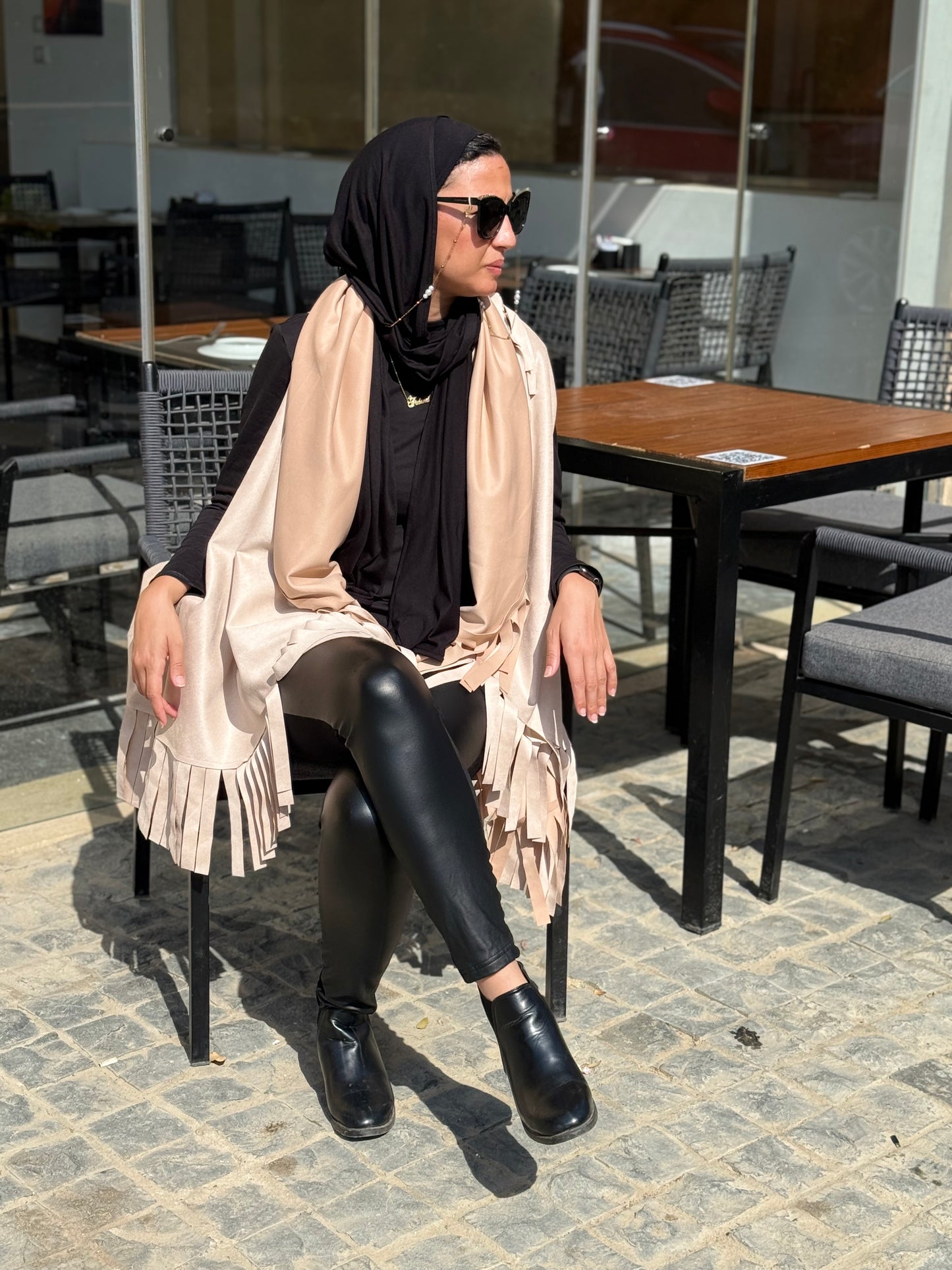 “Fringe Edge Fall Cape”