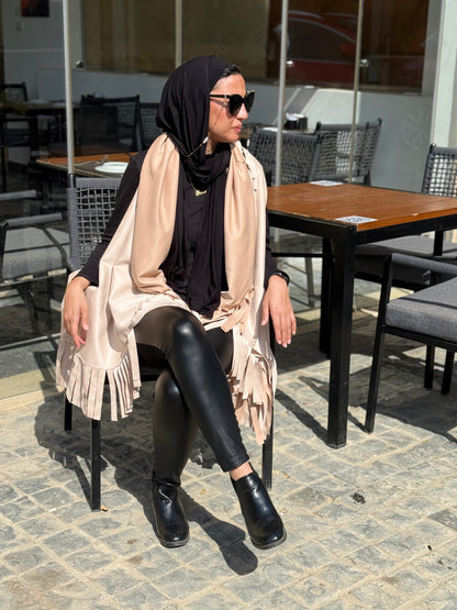 “Fringe Edge Fall Cape”