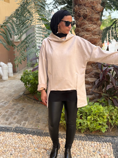 Drape Turtleneck Top