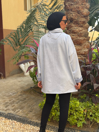 Drape Turtleneck Top