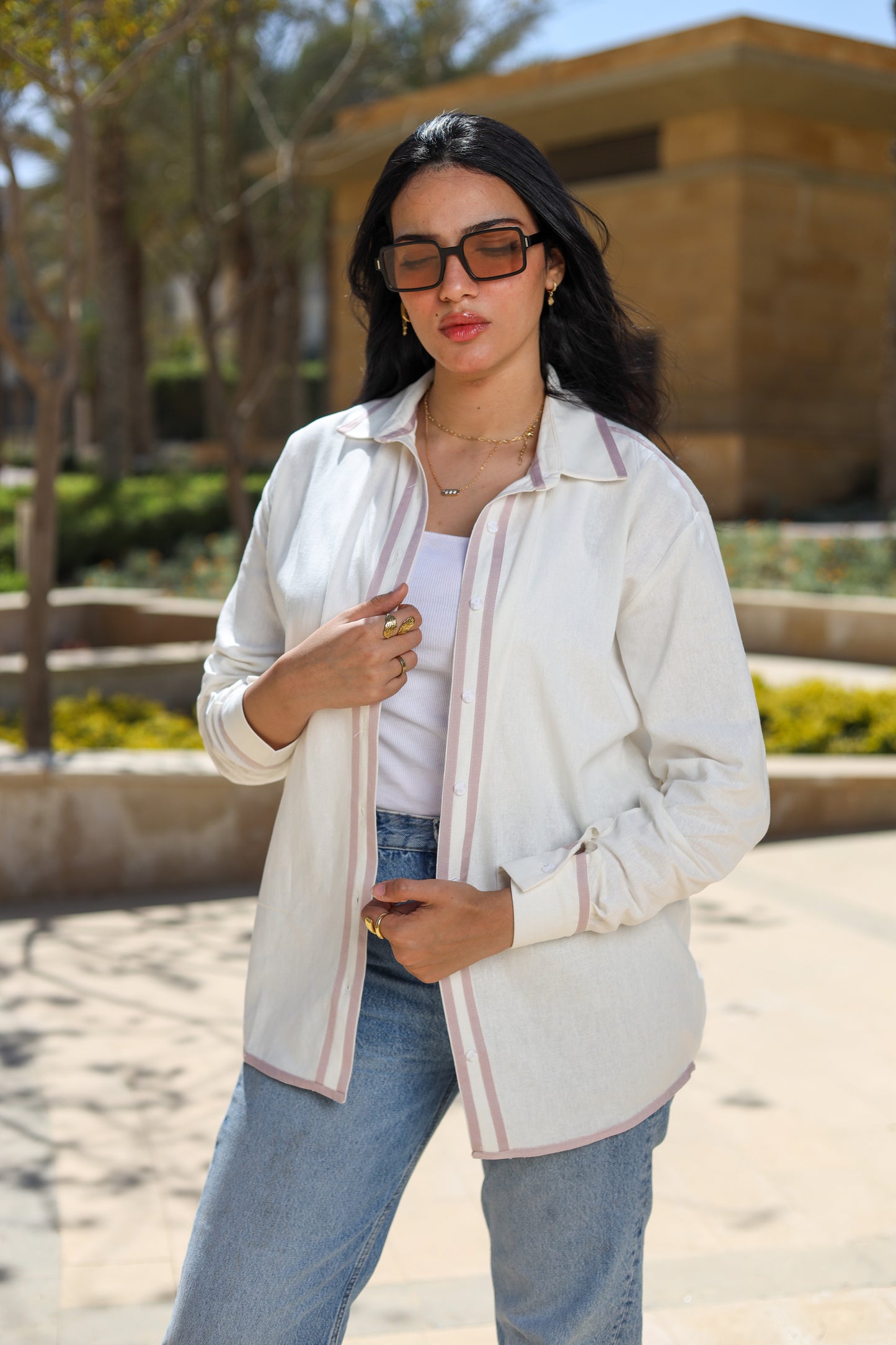 Lavender Linen Shirt