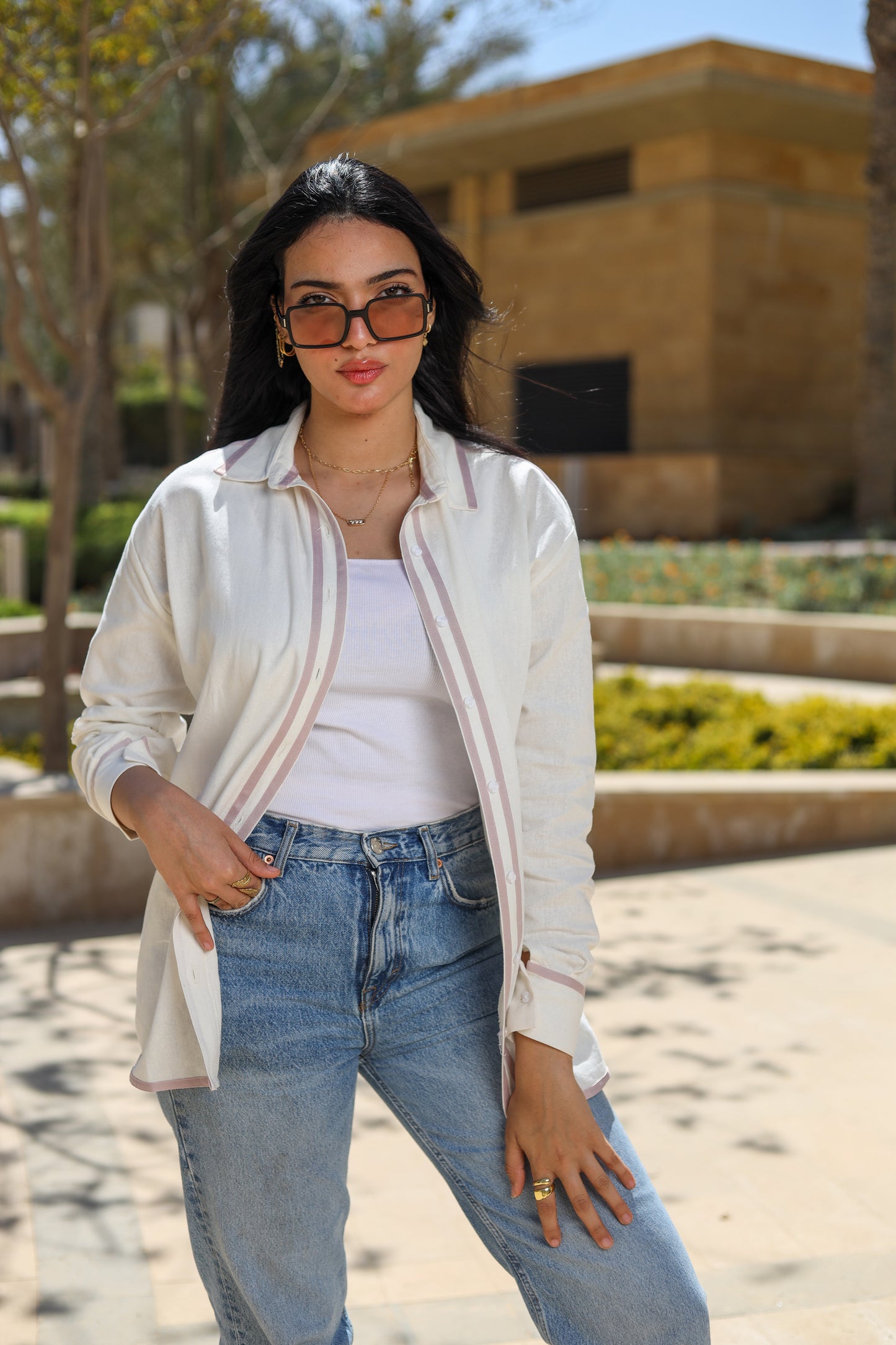 Lavender Linen Shirt