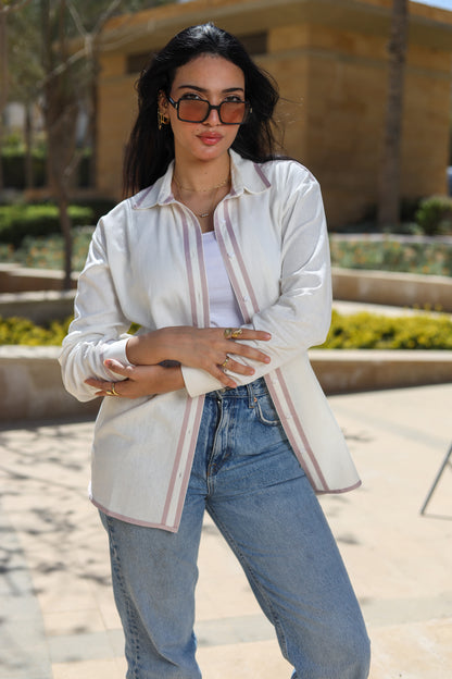 Lavender Linen Shirt
