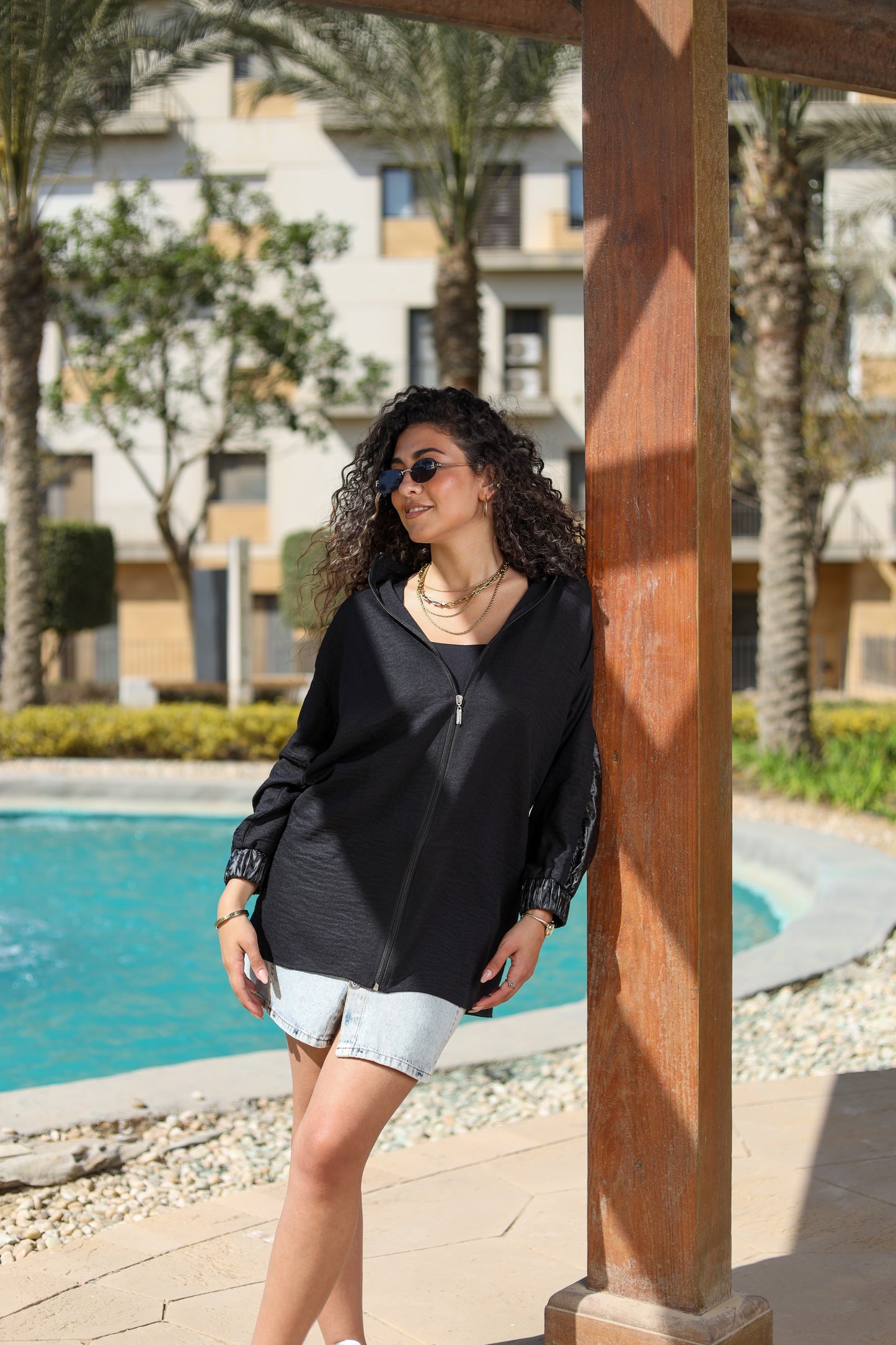 Black Urban Edge Hoodie
