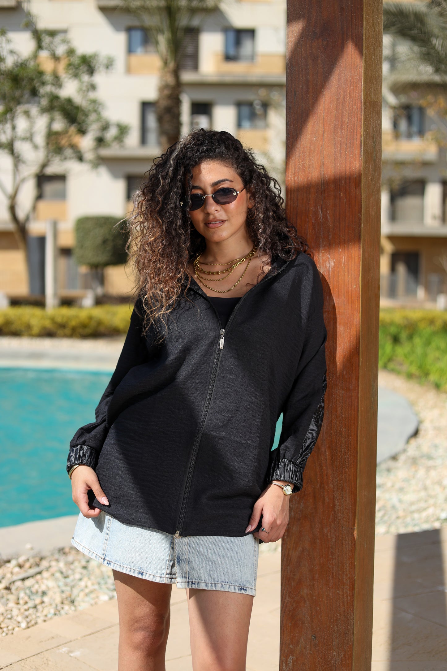 Black Urban Edge Hoodie