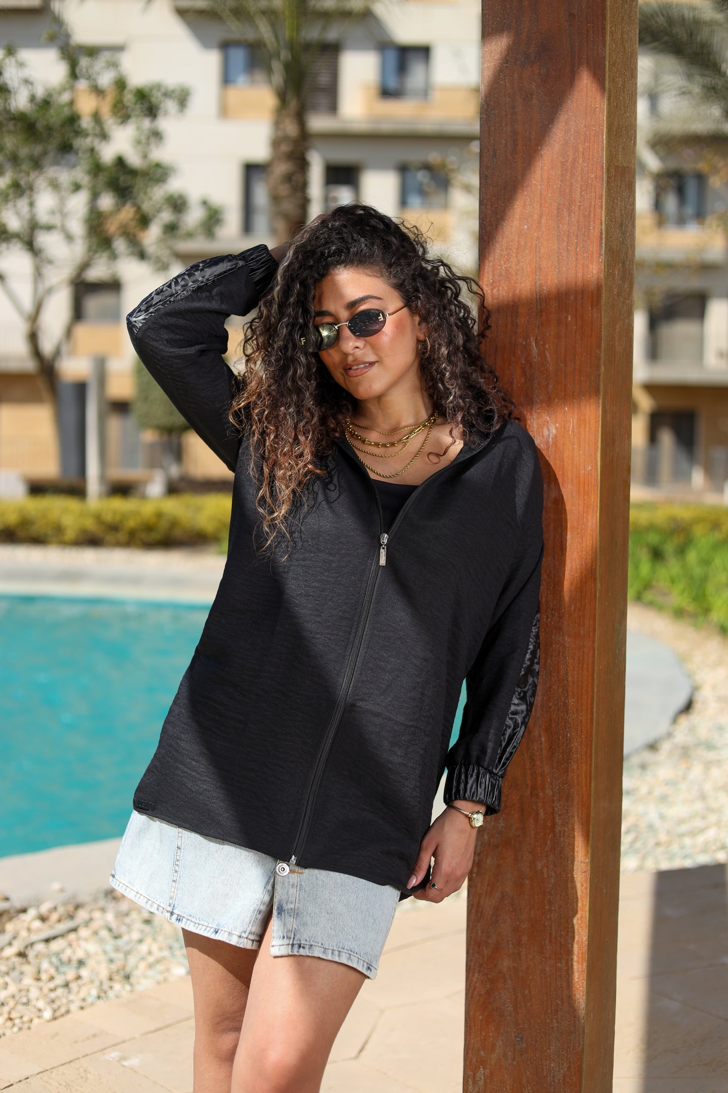 Black Urban Edge Hoodie