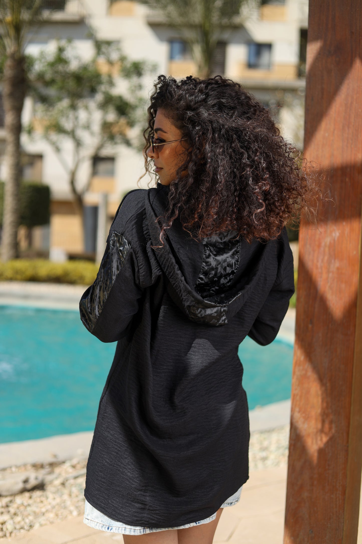 Black Urban Edge Hoodie