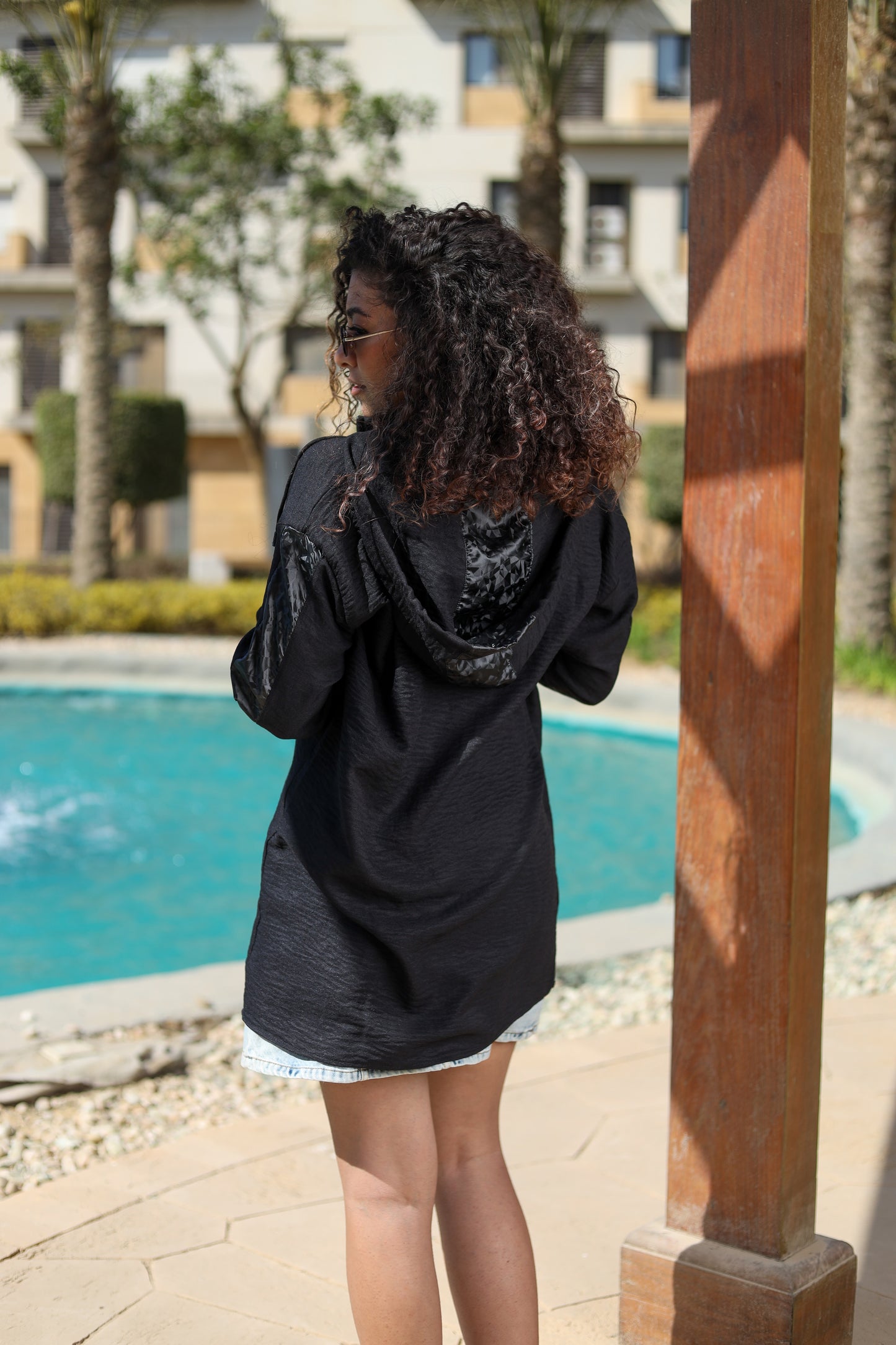 Black Urban Edge Hoodie