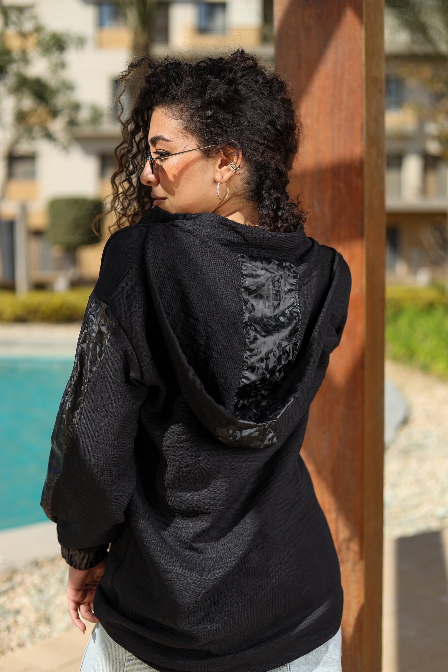 Black Urban Edge Hoodie