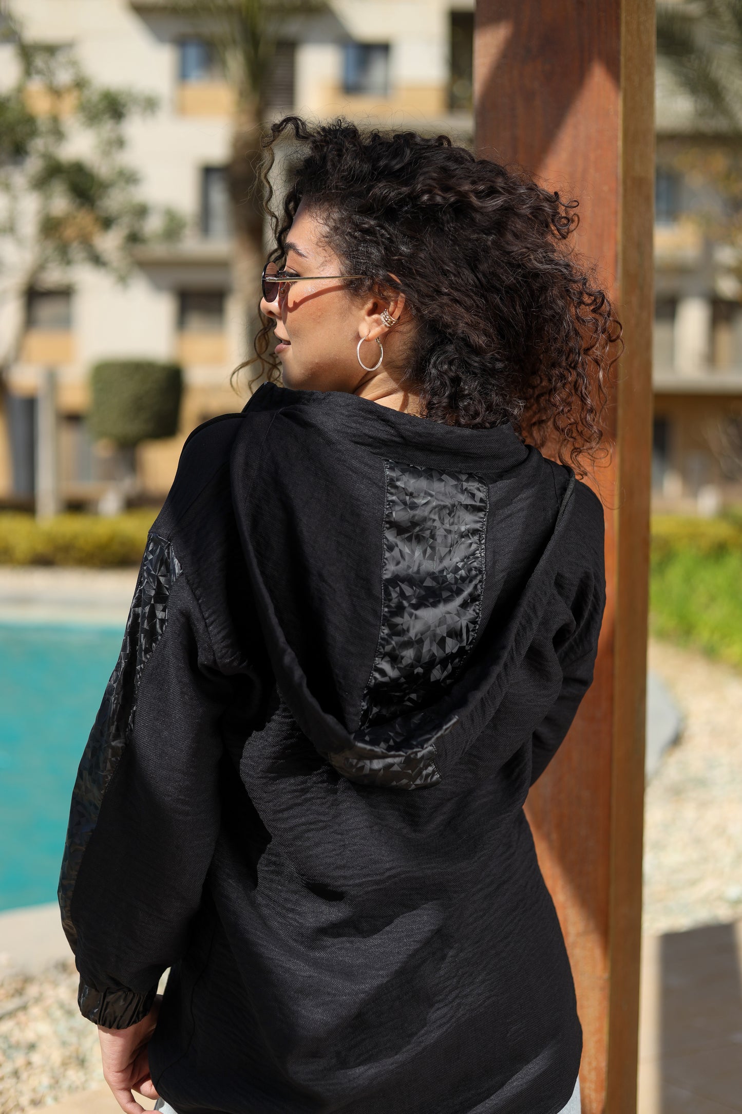 Black Urban Edge Hoodie