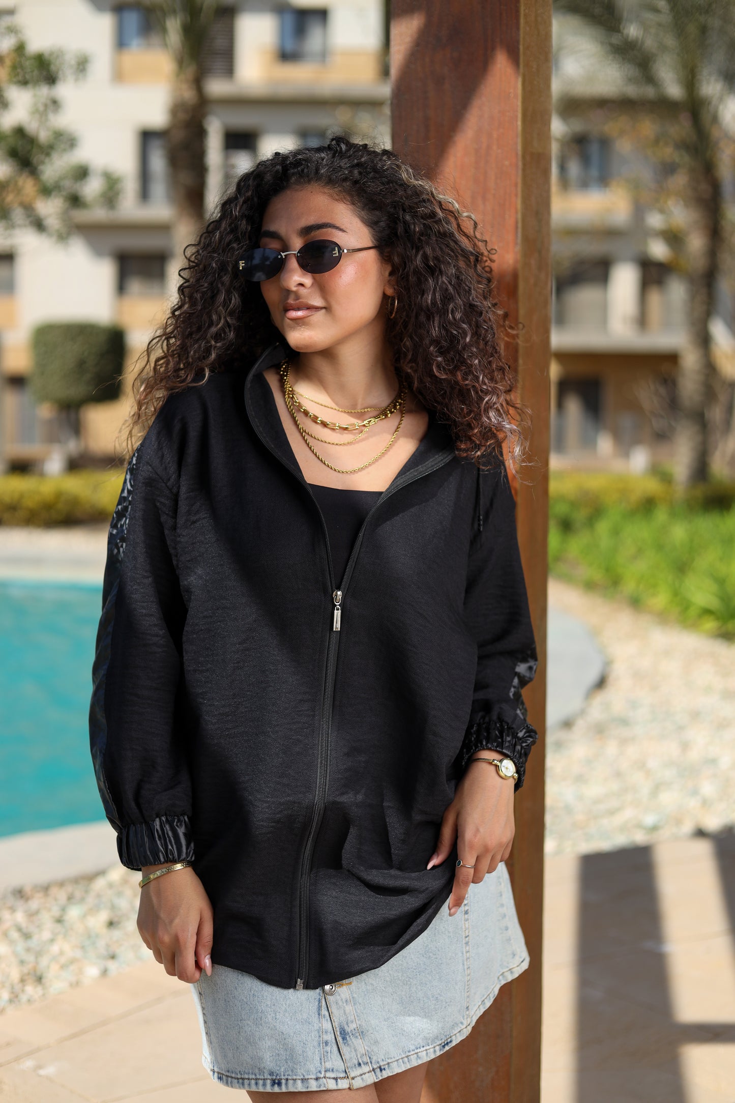 Black Urban Edge Hoodie