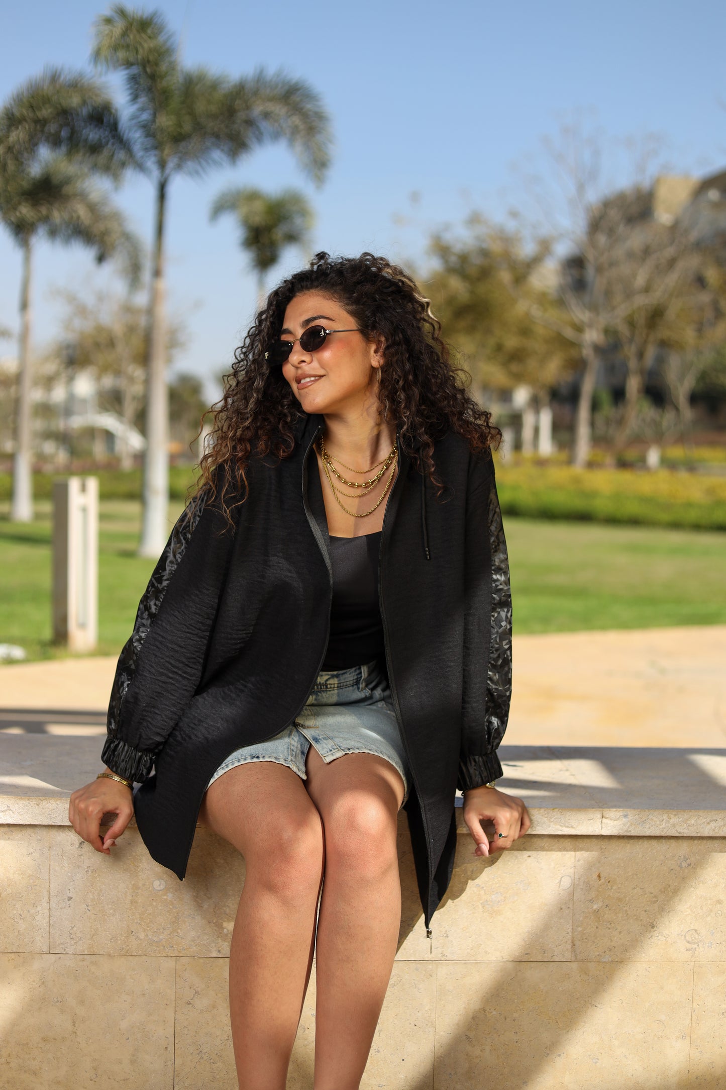 Black Urban Edge Hoodie