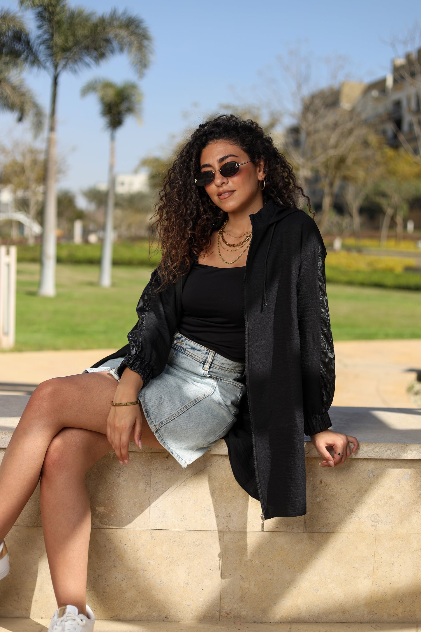Black Urban Edge Hoodie