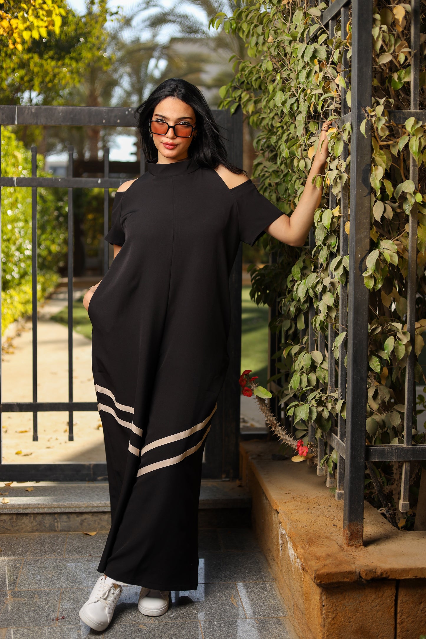 Black Flow Motion Jumpsuit