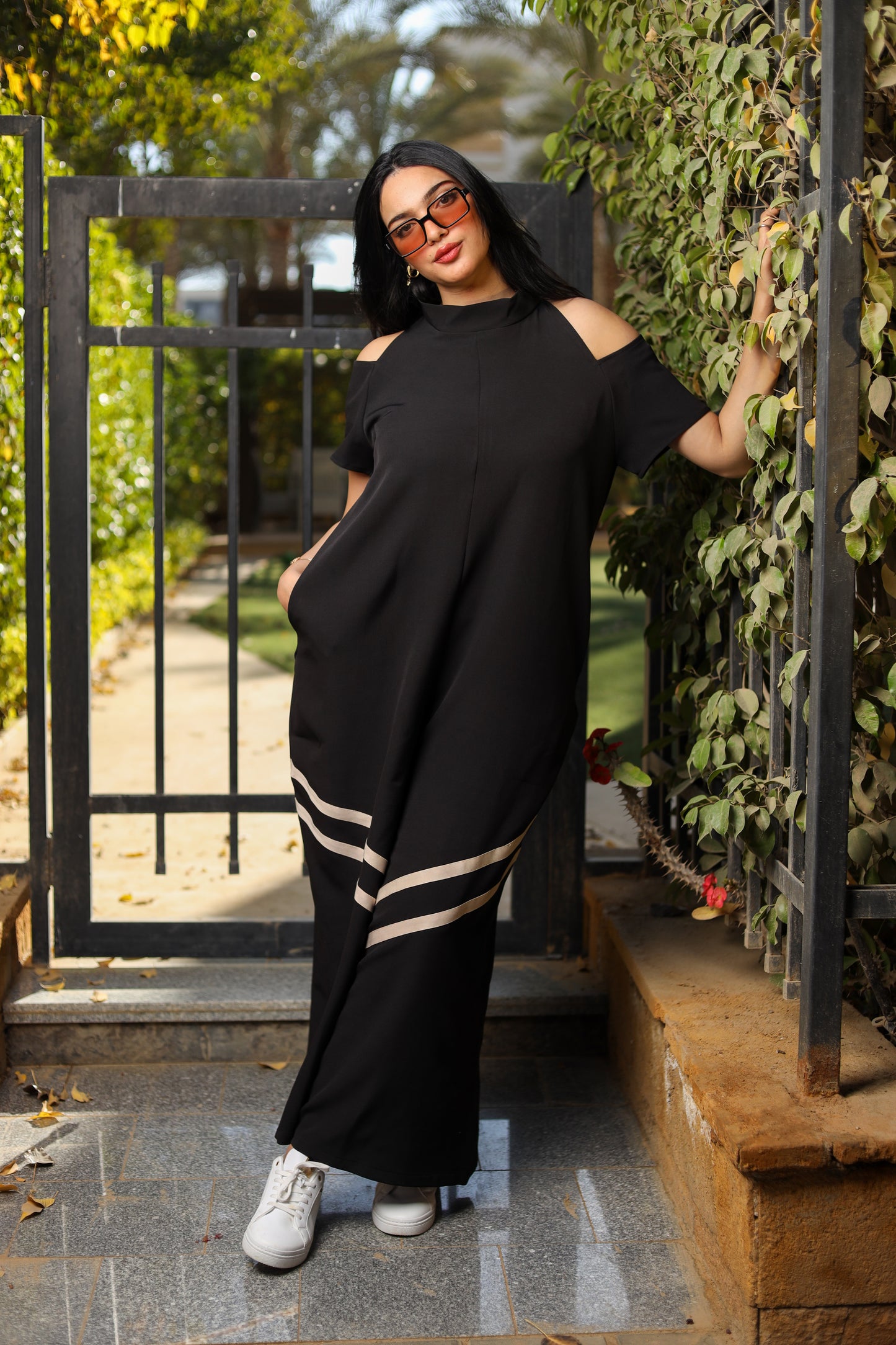 Black Flow Motion Jumpsuit