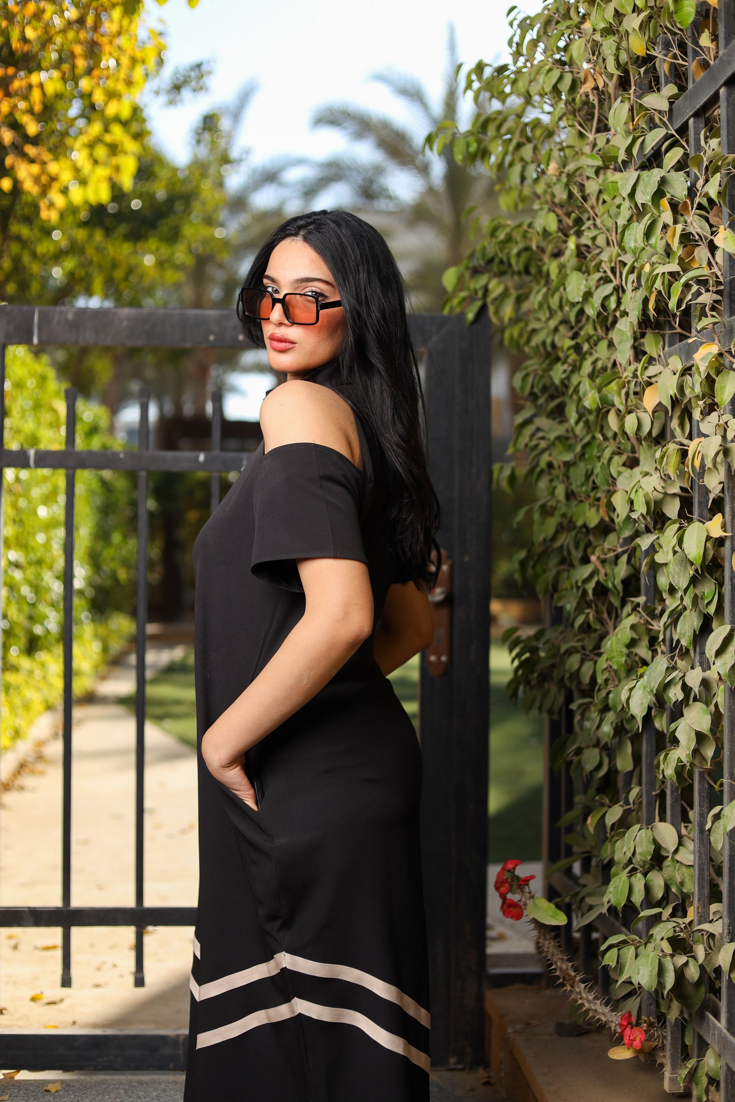Black Flow Motion Jumpsuit