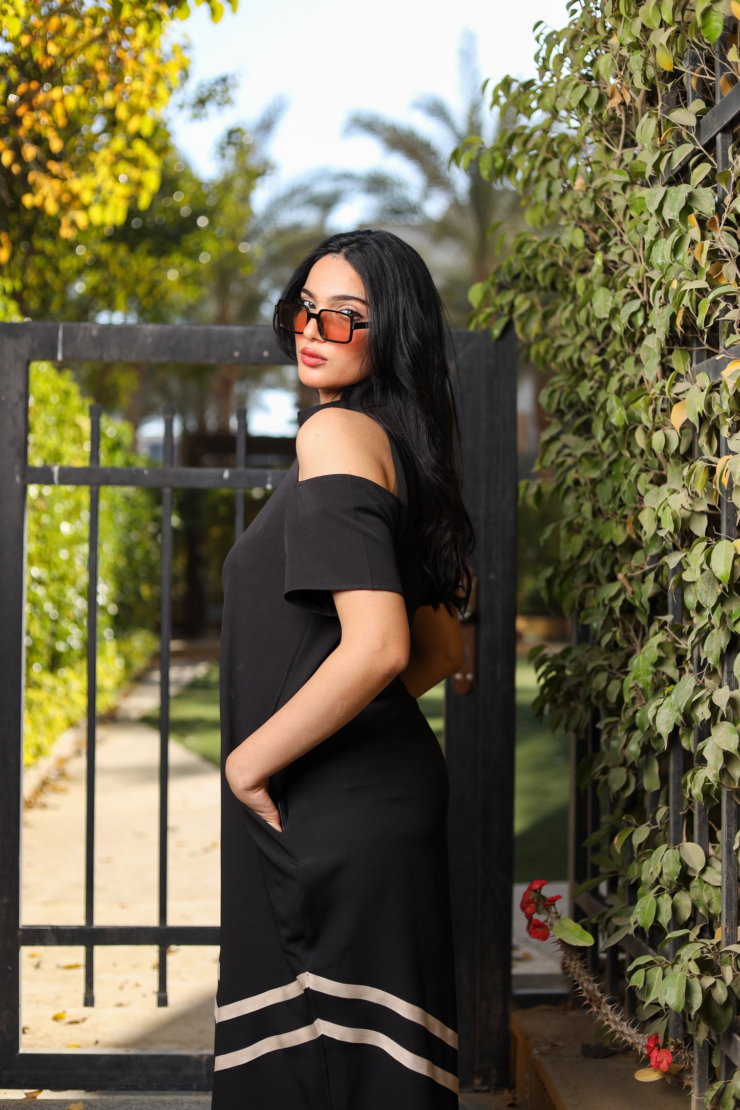 Black Flow Motion Jumpsuit