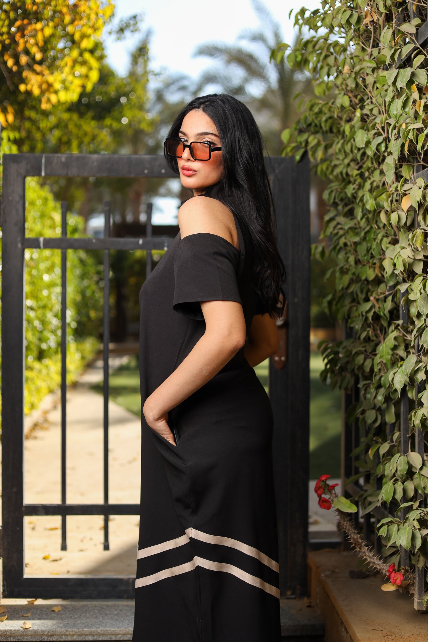 Black Flow Motion Jumpsuit