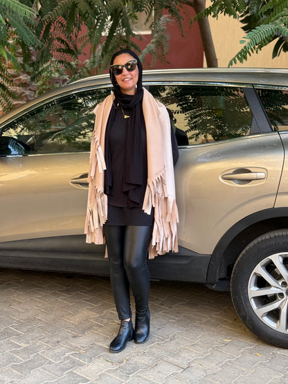 “Fringe Edge Fall Cape”