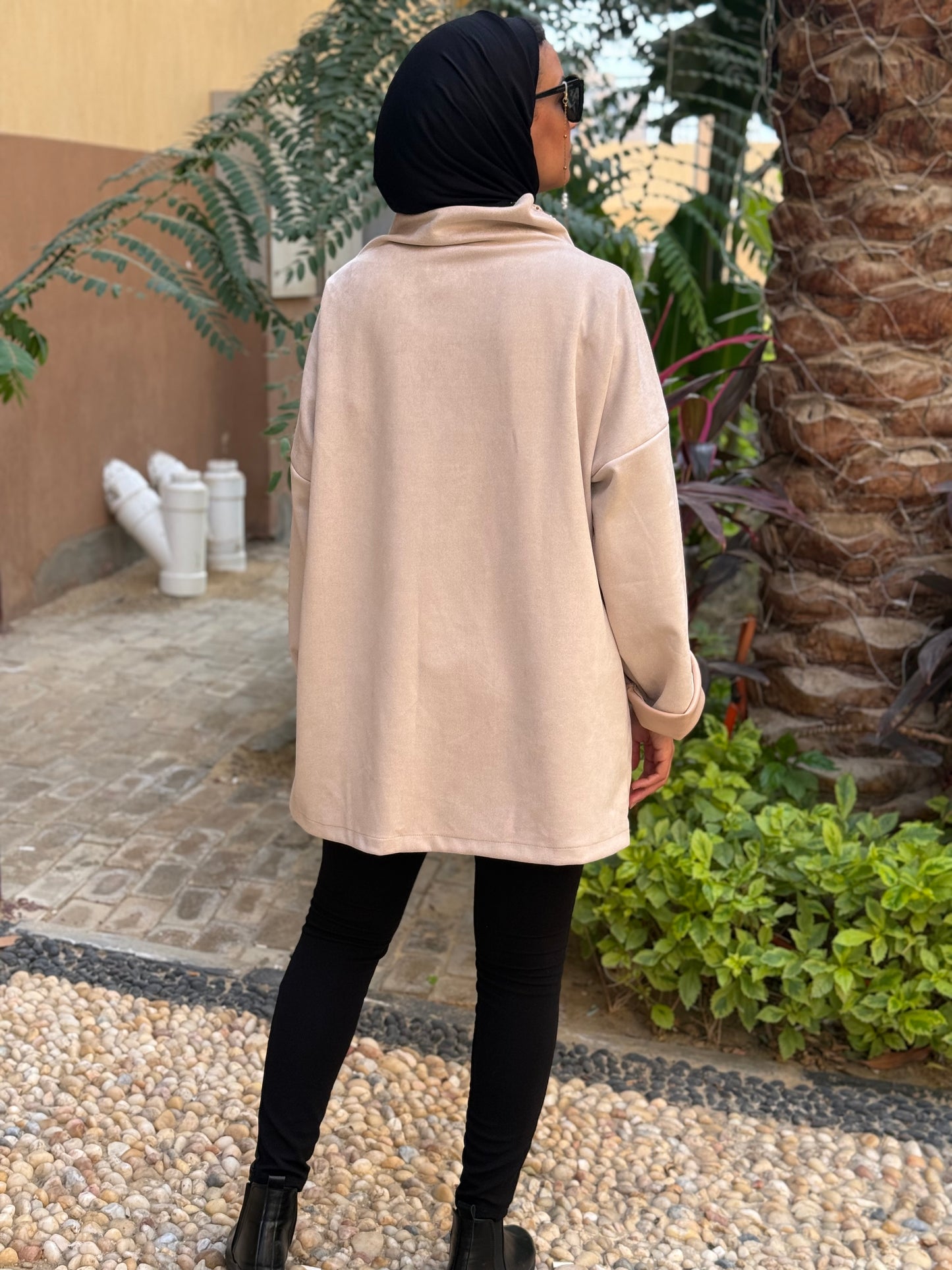 Drape Turtleneck Top