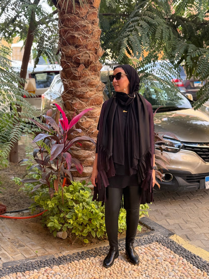 “Fringe Edge Fall Cape”